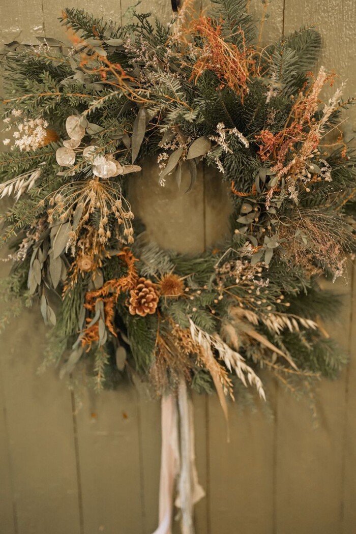 Eco Wreath by Bride and Bloom