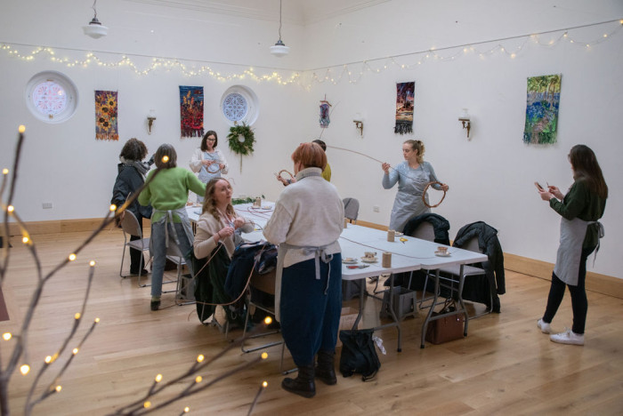 Eco Wreath Workshop at Elmslie House in Malvern with BRIDE AND BLOOM