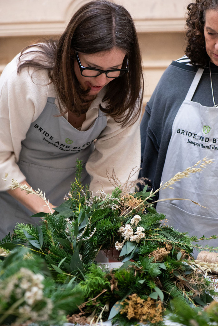 Eco Wreath Workshops in Malvern with BRIDE AND BLOOM