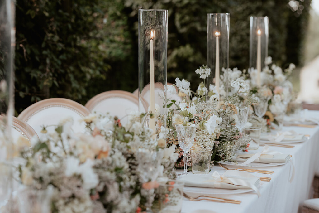 Stunning Table Flowers by Bride and Bloom, a season led florist